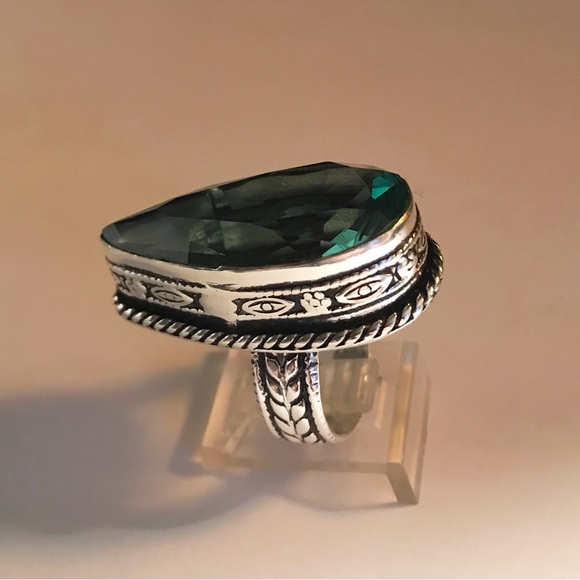 Aquamarine 925 Sterling Silver Ring - Picture 3 of 4